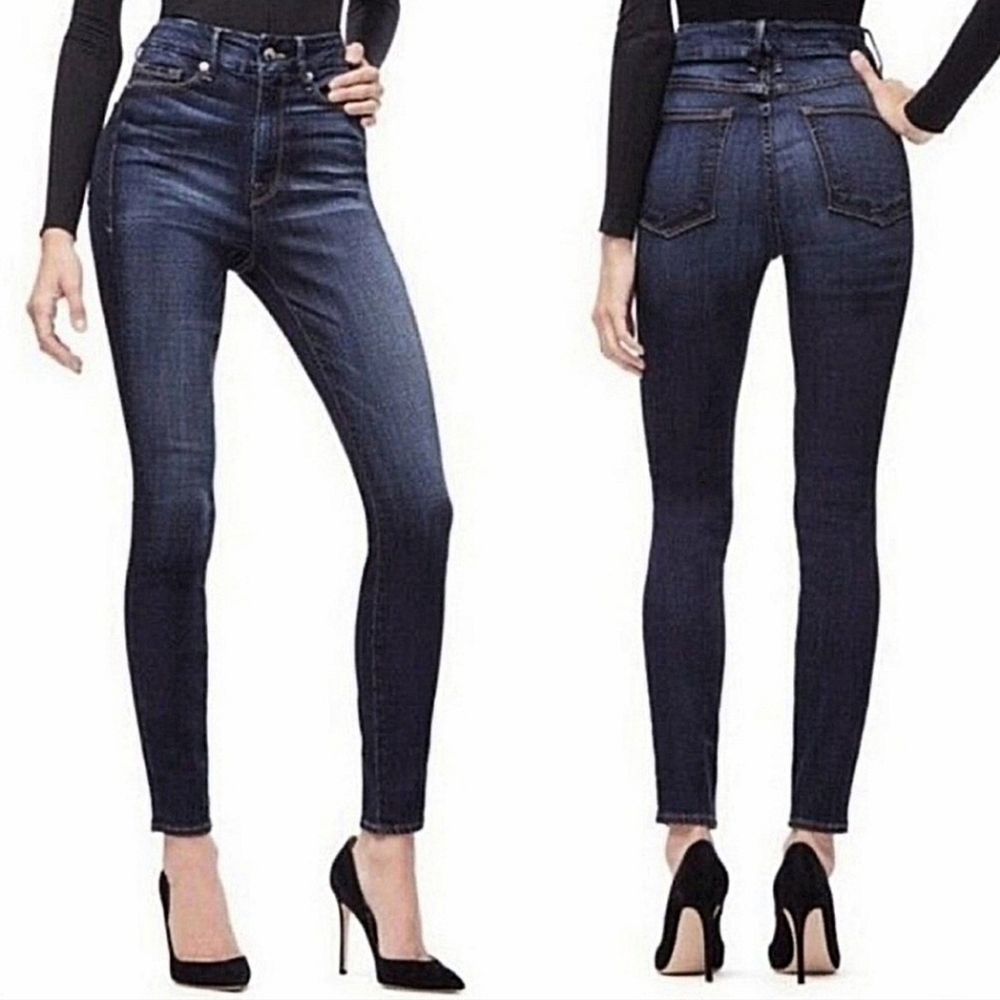 Good American Good Legs Skinny Jeans in Blue 183 SZ 20 GUC